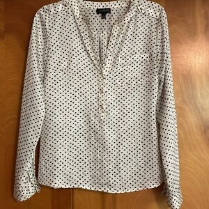 The Limited hearts and dots blouse